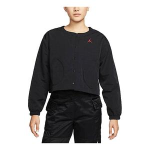 Куртка (WMNS) Air Jordan SS22 Sports Training Casual Jacket Black, черный