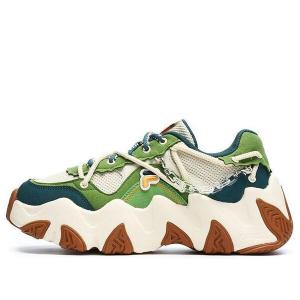 Кроссовки fashion daddy shoes 'green white' Fila Fusion, зеленый