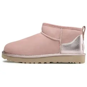 UGG Женские термо сапоги W Cassic Ultra Mini Shine короткие розовые