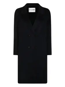 Двубортное шерстяное пальто kujten, синий