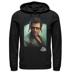 Мужской пуловер с капюшоном из парка Юрского периода Ian Malcolm Head Shot Photo Licensed Character