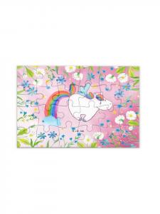 Mr. & Mrs. Panda Головоломка «Единорог, летающий конь» без слов, пастельно-красного цвета