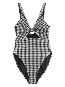 Треугольный купальник Next, черный/белый