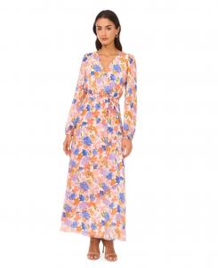 Женское макси-платье с V-образным вырезом Vince Camuto, Soft Cream