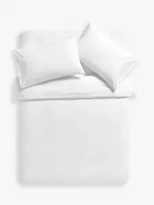 Постельное белье John Lewis Easy Care Organic Cotton 200 Thread Count, белый