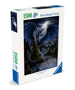 2D пазл: Черный дракон 1500 деталей Ravensburger