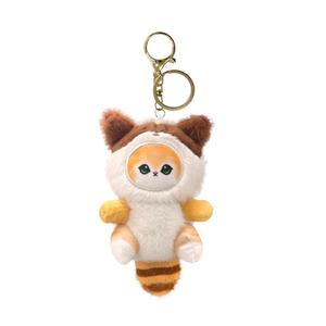 Костюмированная кукла-брелок енот плюш высотой 18см BEAR FORT