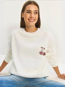 Bianco Lucci Свитшот в белом цвете