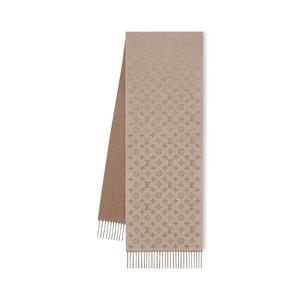 Шарф с монограммой и градиентом Louis Vuitton, бежевый