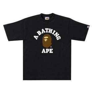 Футболка колледжа BAPE, черная
