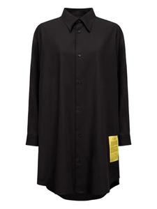 MM6 Maison Margiela хлопковое платье-рубашка, черный
