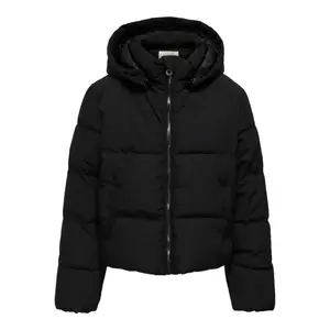 Стеганая куртка KIDS ONLY «KOGDOLLY SHORT PUFFER JACKET OTW» с капюшоном, черный