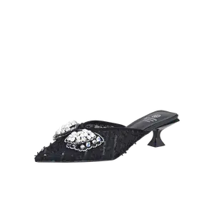 Сандалии с закрытым носком женские GUDIANFENGDU, Black