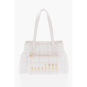 Белая полиэтиленовая сумка через плечо Moschino, White