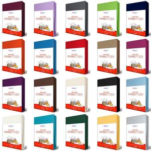 Простыня из джерси TOPPER 180х200 - 200х200см. Простыня с пружинным матрасом, 100% хлопок, цвет: серебристый EllaTex