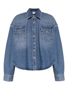 Джинсовая рубашка на пуговицах VETEMENTS, синий