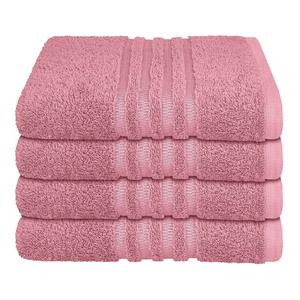 Махровые полотенца Schiesser Milano в наборе из 4 штук | 100% хлопок экологически чистого производства | мягкий, впитывающий, стойкий цвет | 50х100см | мальва