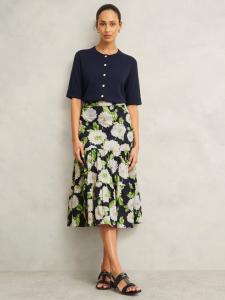 Флористическая юбка Dorothea Hobbs, Navy/Multi