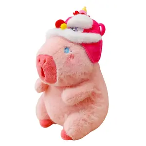 Dolls and bears dance Super Cute Pink Baby Capybara Otter Lion Design Dolls Plush Doll 27cm/38cm/50cm Height