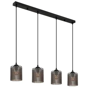 Подвесной светильник LEEDS E14 1 шт. Подвес, лампа, акрил, декор Nowa, черный