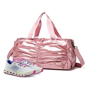 KMV Полиуретановый кросс-боди рюкзак Тренировочная сумка Йога-сумка Спортивная сумка среднего размера Унисекс Радуга Розовое золото Алмаз Серебро, Rose Gold Upgraded