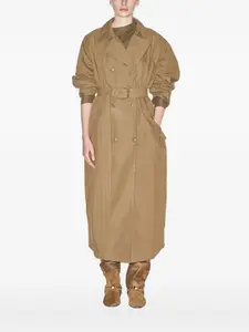 Двубортное пальто Cacilda Marant Étoile, коричневый