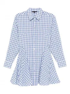 Платье мини в клетку Maje, белый