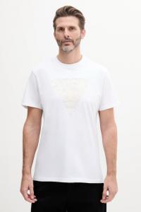 Хлопковая футболка Guess, белый