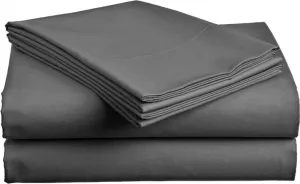 Простыня хлопковая, темно-серая, 140х240 см TEXTILOMANIE