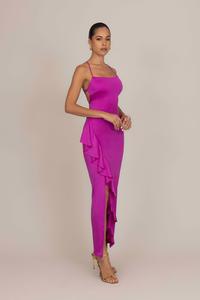 Платье WAL G. WEDDING GRACE RUFFLE MAXI, Magenta/Purple