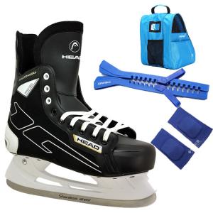 HEAD Коньки для фигурного катания Hanshu New S180, S180 + синяя сумка + синий чехол для лезвий + синий, размер 30