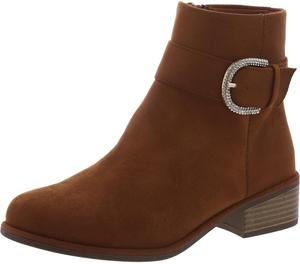 Ботильоны для девочек Steve Madden с пряжкой, Cognac