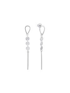 Amor Серьги из серебра 925 пробы, покрытые родием