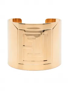 Браслет-кафф с логотипом BALMAIN, золотой