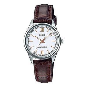 Часы CASIO Quartz Waterproof White Dial White Analog, белый