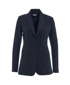 Синий однобортный пиджак с заостренными лацками Liu Jo, синий