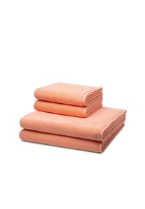 Набор полотенец Ross Sensual Skin, 4 штуки, 100x50/140x75 см, персиковый