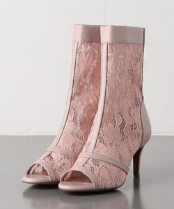 Ботинки с открытым носком на шнуровке United Arrows, цвет Pink