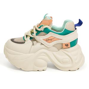 Milan love song Абразивостойкие дышащие утолщенные низкие кроссовки для женщин с эффектом увеличения роста - оранжевые, цвет Orange