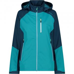 Женская куртка-блузон с капюшоном на молнии Cmp, цвет tiffany