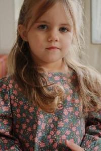 Детская хлопковая блузка DREY SLIT BLOUSE GOTS Konges Sløjd, мультиколор