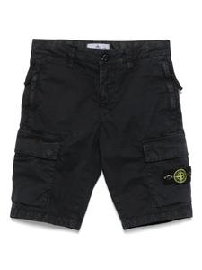 Шорты Stone Island Junior с мотивом «Компас», черный