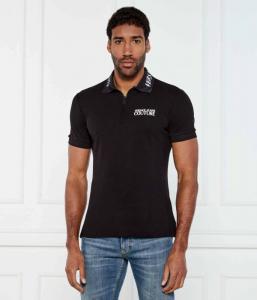 Рубашка поло Slim fit Versace Jeans Couture, черный