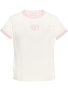 Кашемировая футболка с логотипом Barrie, белый