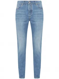 Прямые джинсы Brunello Cucinelli, синий