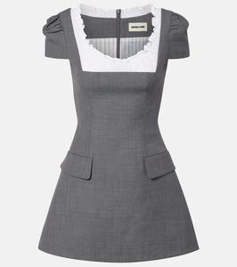 Мини-платье с рюшами Shushu/Tong, Grey