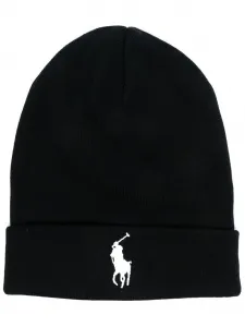 Шапка бини с логотипом Polo Pony POLO RALPH LAUREN, черный