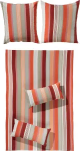 Постельное белье , красное, 1x 135x200 см + 1x 80x80 см Erwin Müller