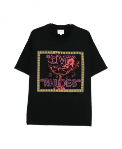 Стильная футболка с уникальным дизайном. Rhude, черный