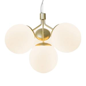 Подвесной светильник Nordlux Ivona, сталь/стекло - 4 лампы - латунь - латунь